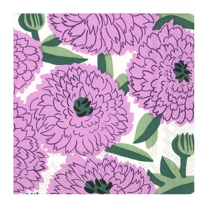 Primavera servetti 33 x 33 cm 20-pakkaus - Violetti - Marimekko
