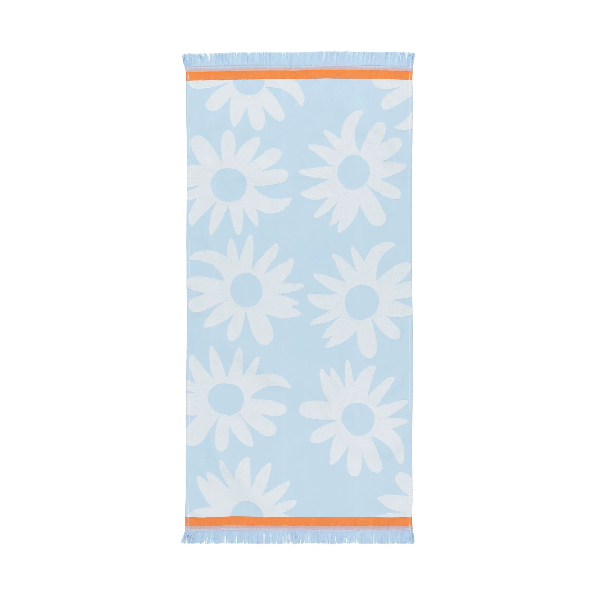 Rakastaa ei rakasta hamam käsipyyhe 45x92 cm, Orange-Off-white-light blue Marimekko