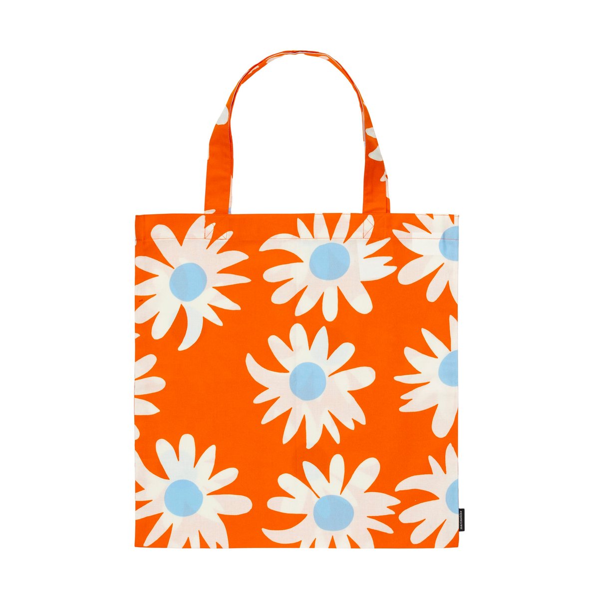 Marimekko Rakastaa ei rakasta laukku 44x43 cm Orange-Off-white-light blue