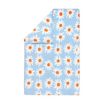 Rakastaa ei rakasta pussilakana 150x210 cm - Orange-Off-white-light blue - Marimekko