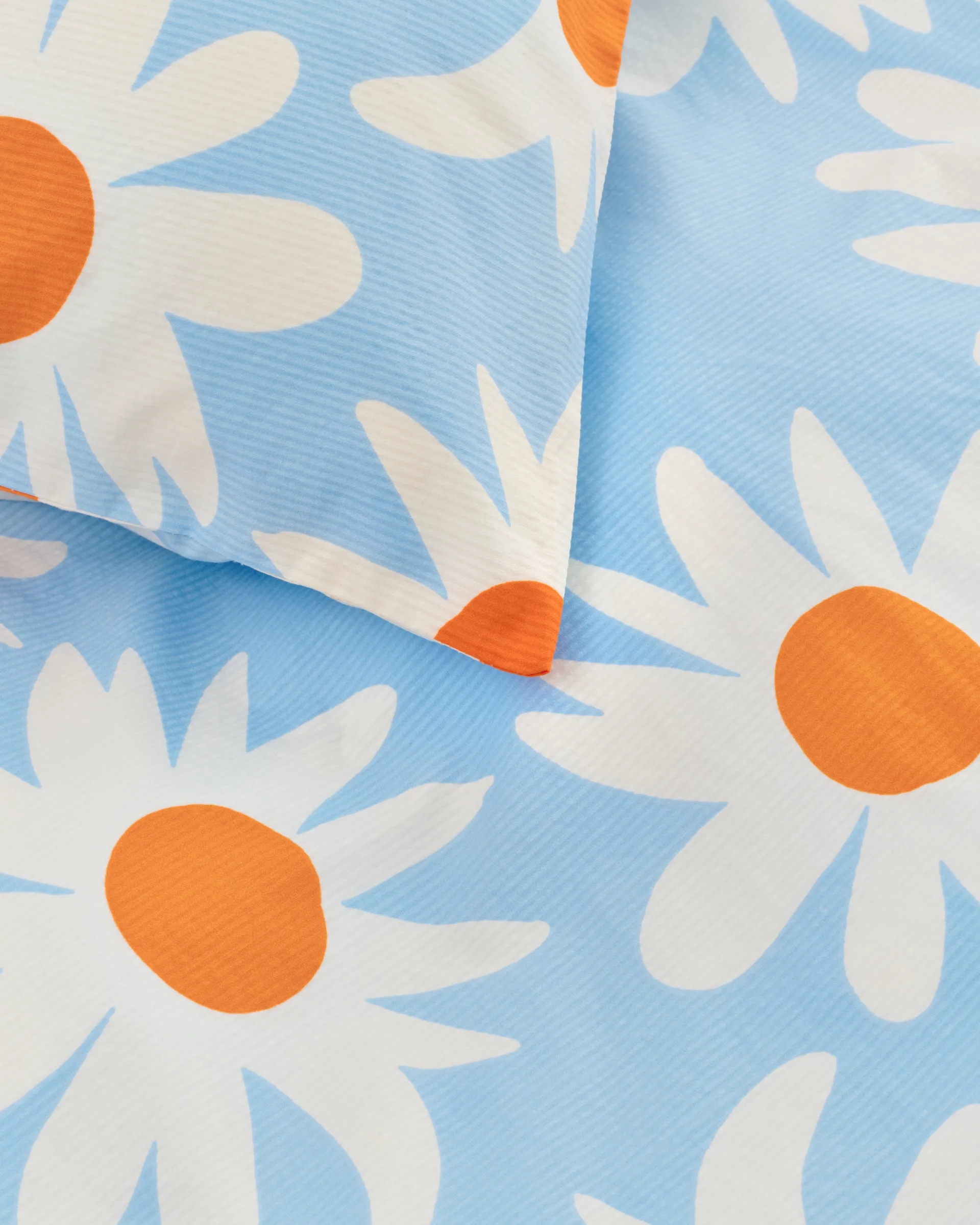 Rakastaa ei rakasta tyynyliina 50x60 cm, Orange-Off-white-light blue Marimekko