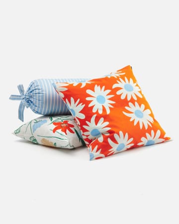 Rakastaa ei rakasta tyynynpäällinen 50x50 cm - Orange-Off-white-light blue - Marimekko