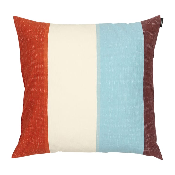 Ralli tyynynpäällinen 50x50 cm - Light blue-off white-orange - Marimekko