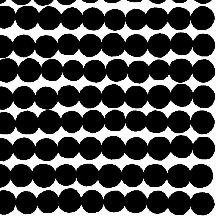 Räsymatto kangas, musta-valkoinen Marimekko
