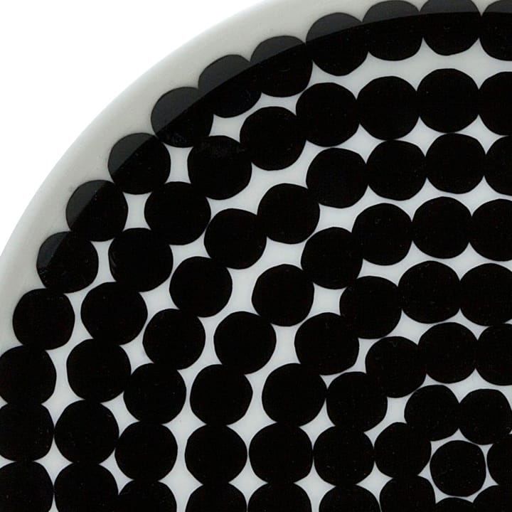 Räsymatto lautanen Ø 20 cm - musta-valkoinen - Marimekko