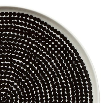 Räsymatto lautanen Ø 25 cm - musta-valkoinen - Marimekko