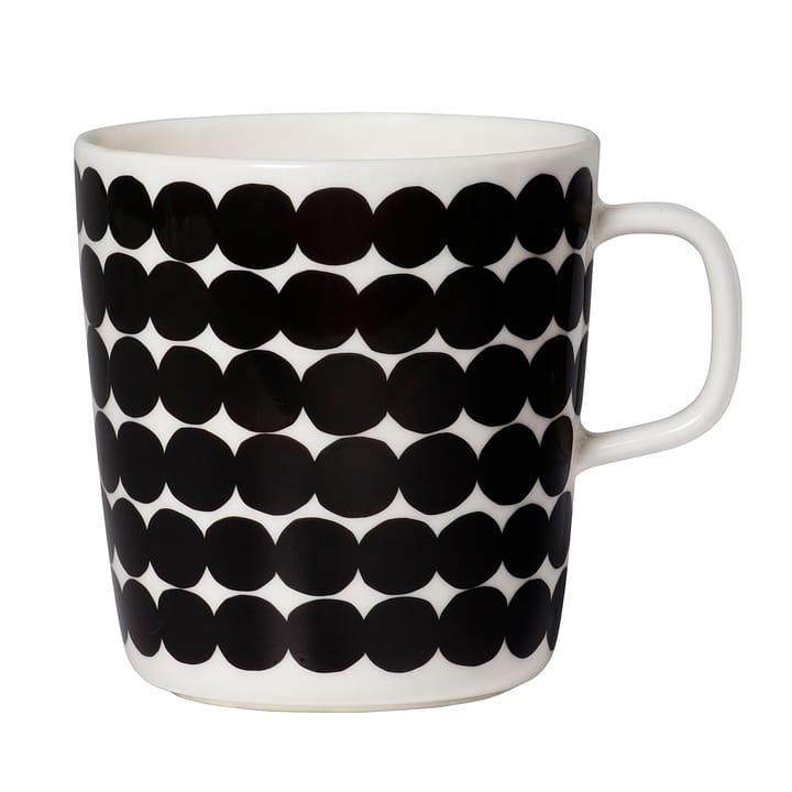 Räsymatto muki 40 cl - musta-valkoinen - Marimekko