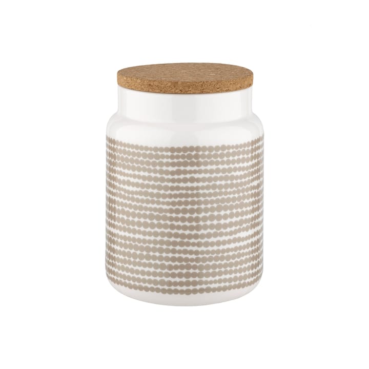 Räsymatto purkki 1,2 l - Beige-valkoinen - Marimekko