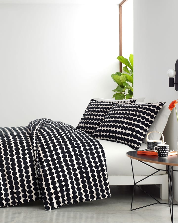 Räsymatto pussilakana 210x150 cm, Musta-valkoinen Marimekko