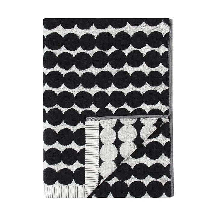Räsymatto pyyheliina musta, kylpypyyhe 70x150 cm Marimekko