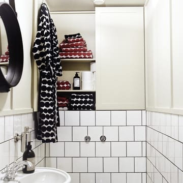 Räsymatto pyyheliina musta - kylpypyyhe 70x150 cm - Marimekko