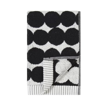 Räsymatto pyyheliina musta - vieraspyyhe 30x50 cm - Marimekko