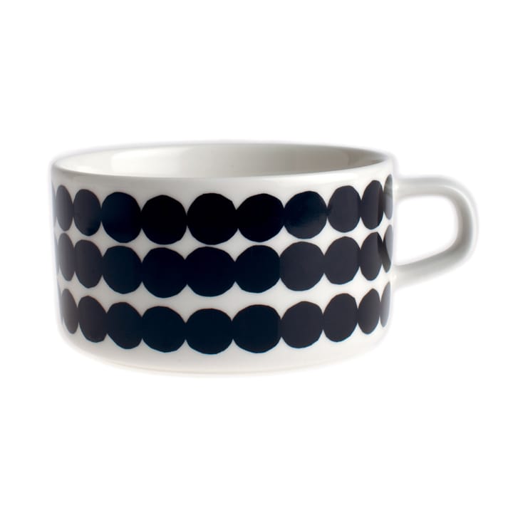 Räsymatto teekuppi 25 cl - musta-valkoinen - Marimekko