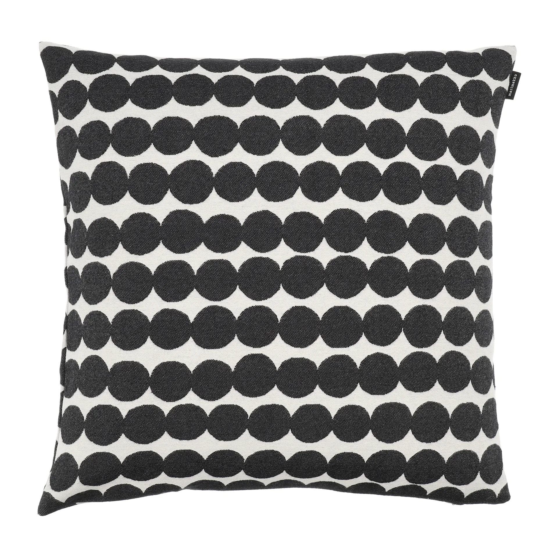 Räsymatto-tyynyliina 50x50 cm, Valkoinen-musta Marimekko