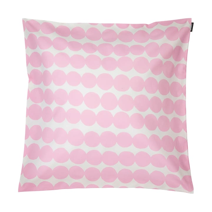 Räsymatto tyynynpäällinen puuvilla, 50x50 cm - Valkoinen-vaaleanpunainen - Marimekko
