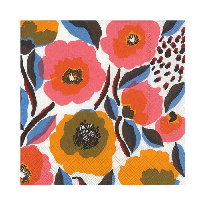 Rosarium servietti 33x33 cm 20-pakkaus - Valkoinen - Marimekko