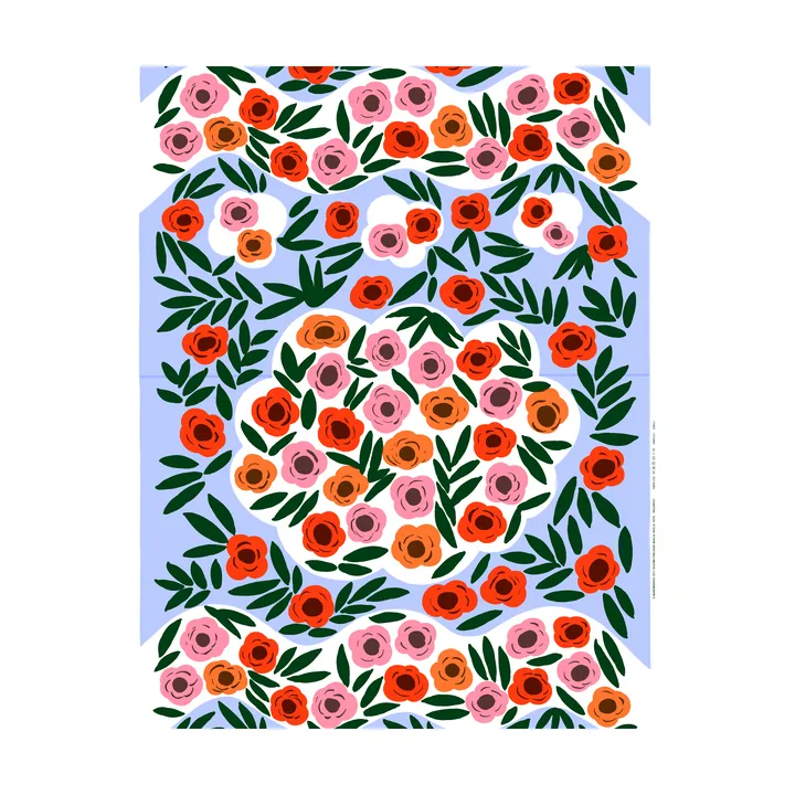 Ruukku kangas - Sininen, monivärinen - Marimekko