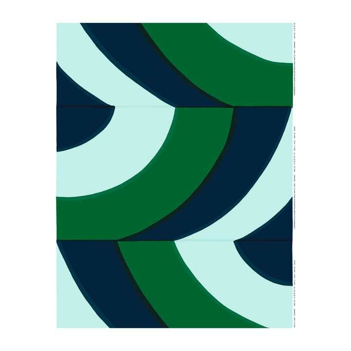 Savanni puuvillakangas - Vihreä-sininen-minttu - Marimekko