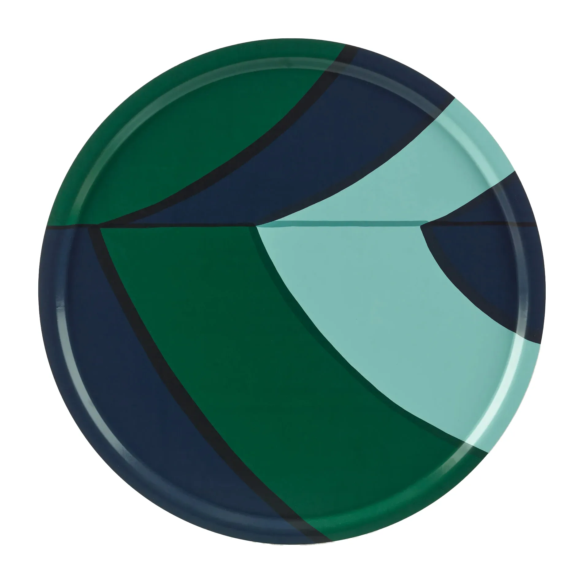 Savanni tarjotin Ø 65 cm, Vihreä-sininen-minttu Marimekko