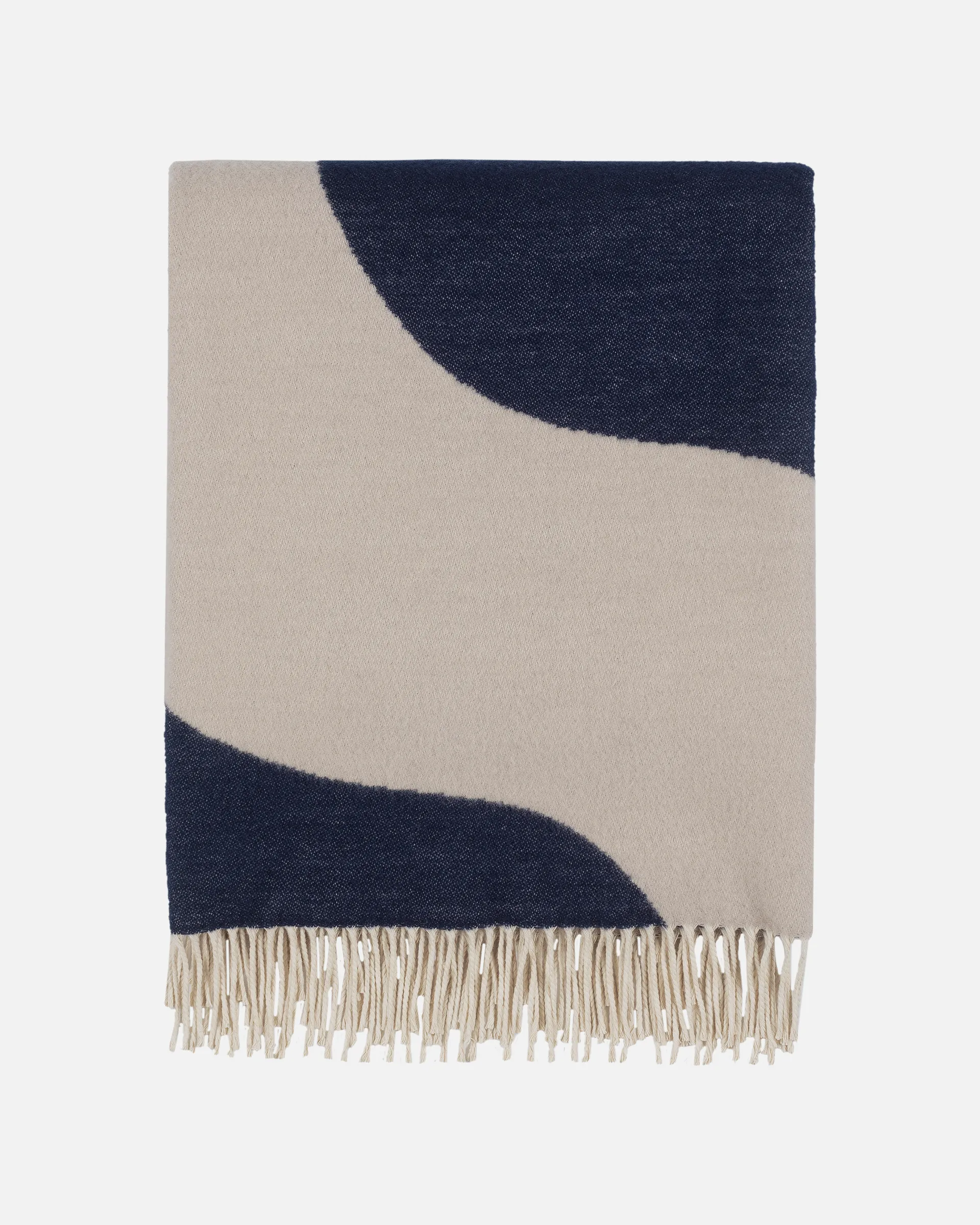 Seireeni huopa 130 x 180 cm, Off white-dark blue Marimekko