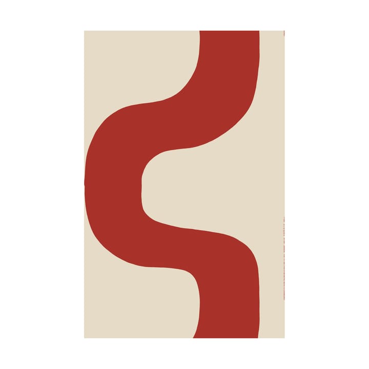 Seireeni kangas puuvilla-pellava - Linen-red - Marimekko
