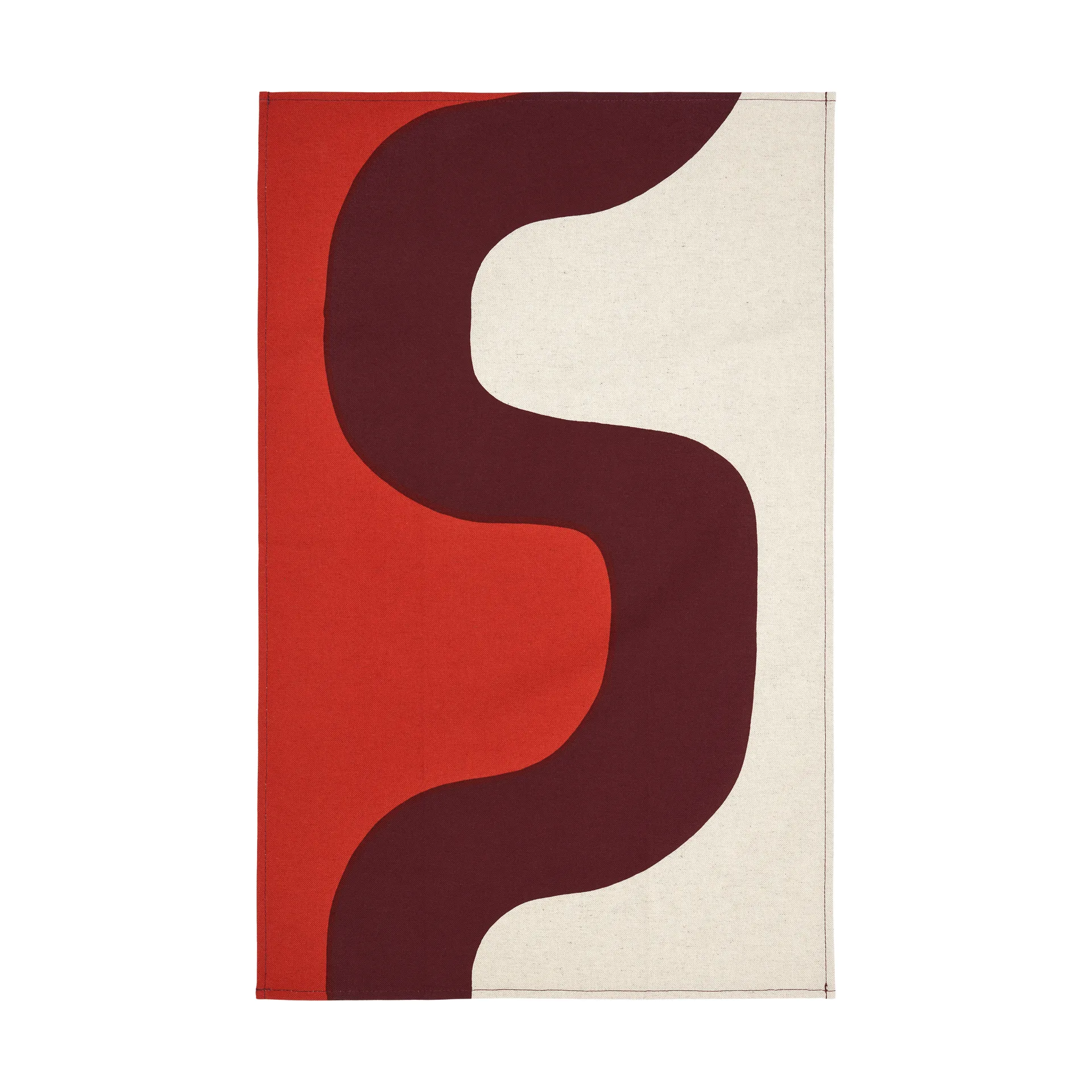 Seireeni keittiöpyyhe 47x70 cm, Linen-burgundy-red Marimekko
