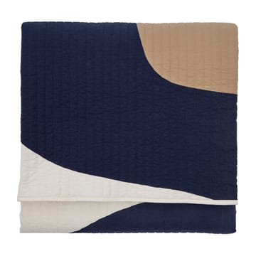 Seireeni päiväpeite 234 x 260 cm - Beige-tummansininen-luonnonvalkoinen - Marimekko