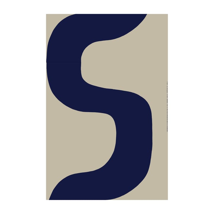 Seireeni pellavakangas - Linen-dark blue - Marimekko