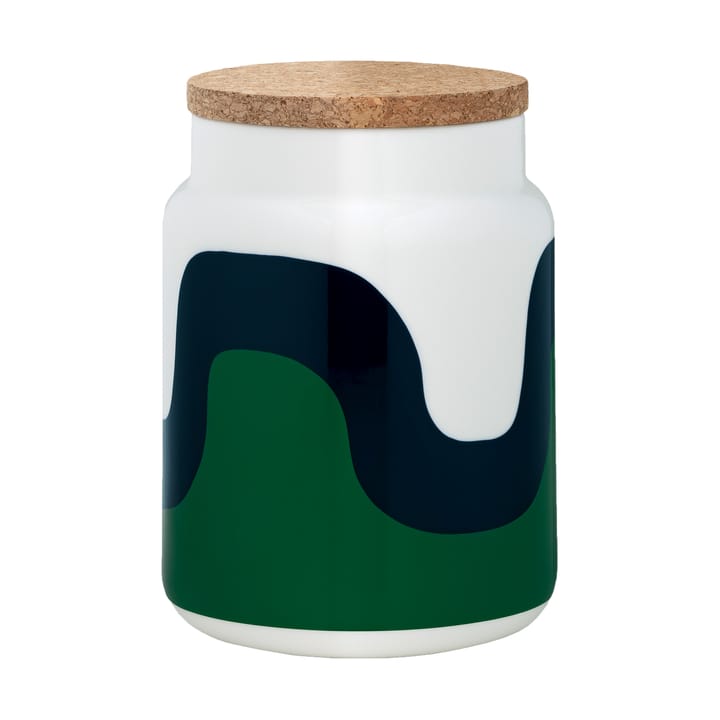 Seireeni purkki 1,2 l - White-green-dark blue - Marimekko