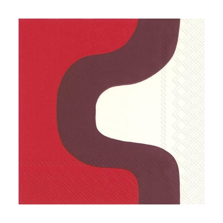 Seireeni servetti 33x33 cm 20-pakkaus - Dark red - Marimekko