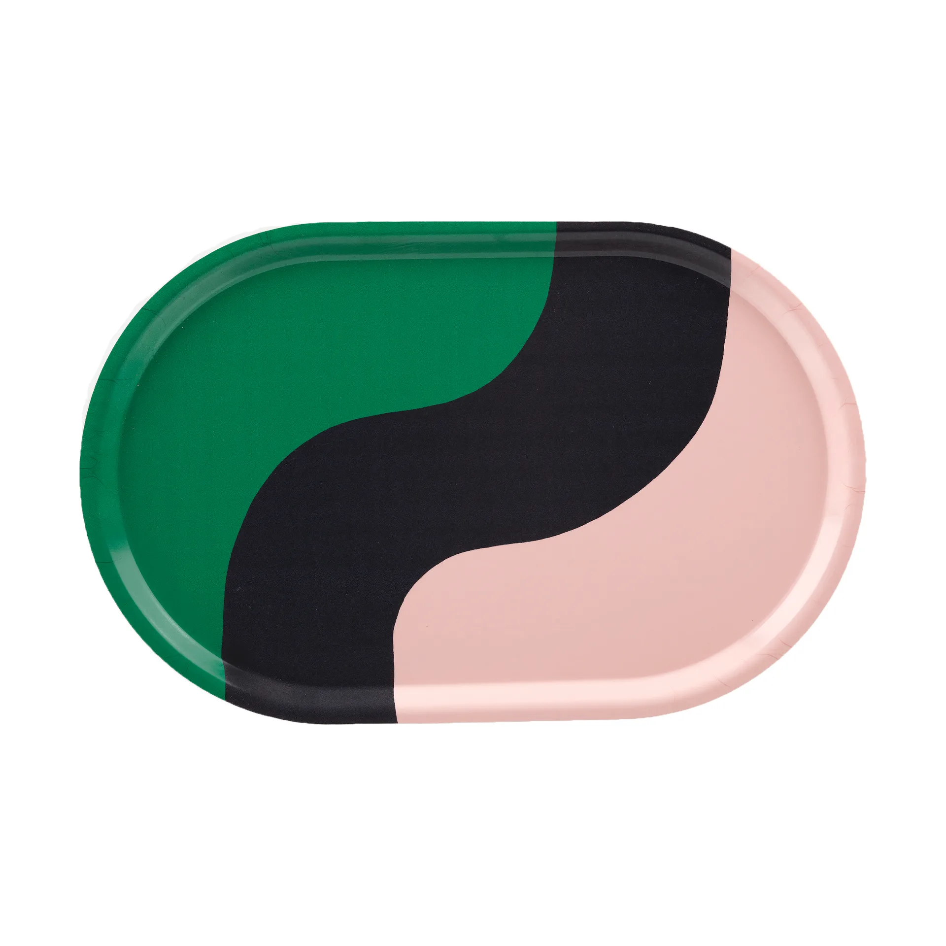 Seireeni tarjotin 28 x 44 cm, Green-peach-dark blue Marimekko