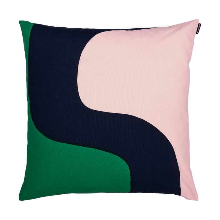 Seireeni tyynynpäällinen 50 x 50 cm - Green-peach-dark blue - Marimekko