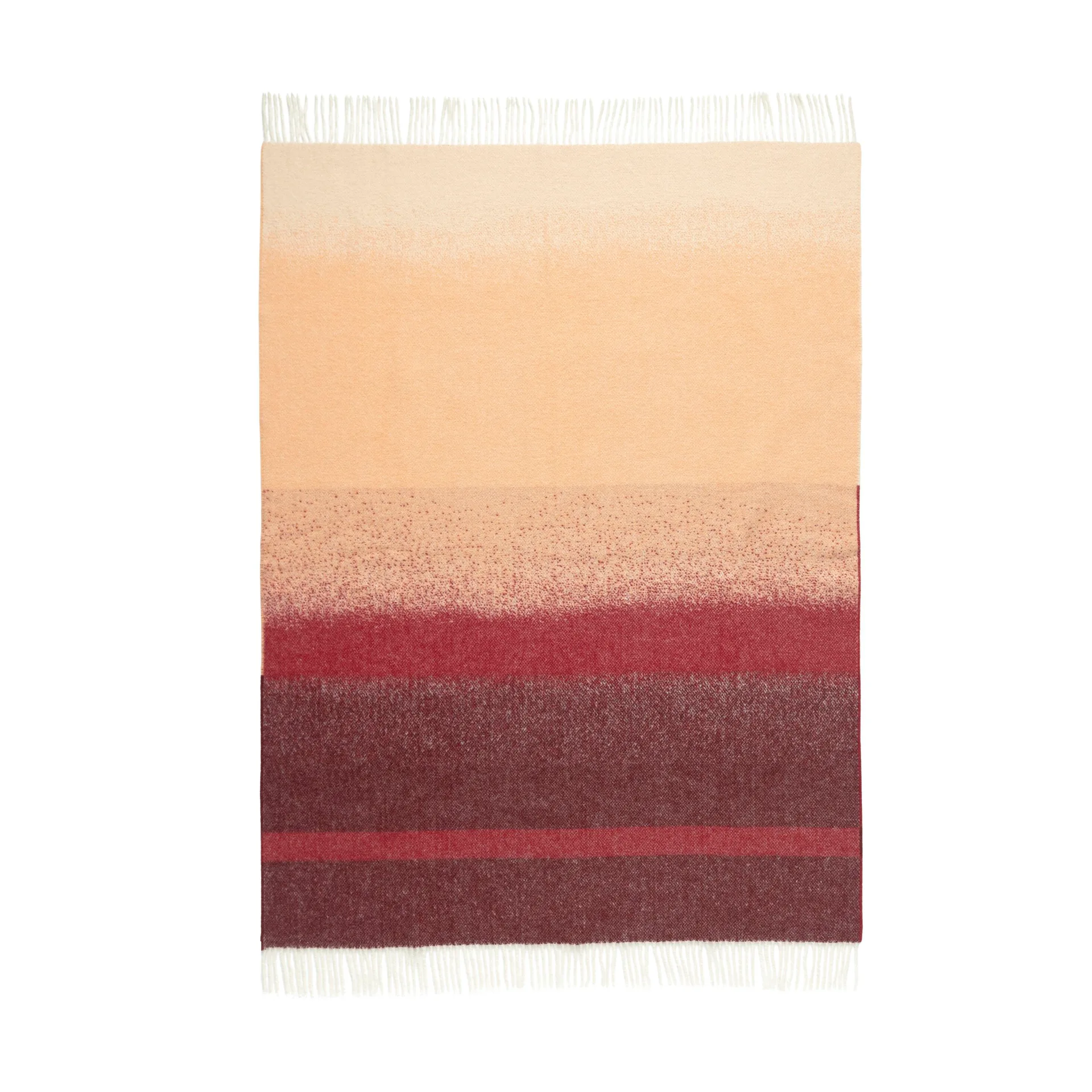Selänne viltti 130x170 cm, Burgundy–off white, persikka Marimekko