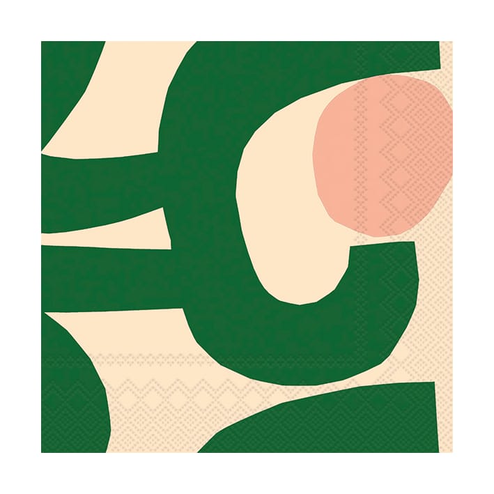Seppel servetti 33x33 cm 20 kpl - Green - Marimekko