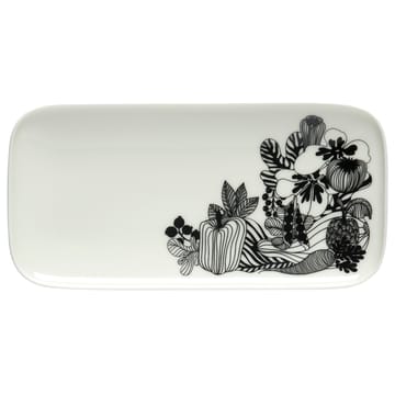 Siirtolapuutarha aluslautanen 24,5x12 cm - musta-valkoinen - Marimekko