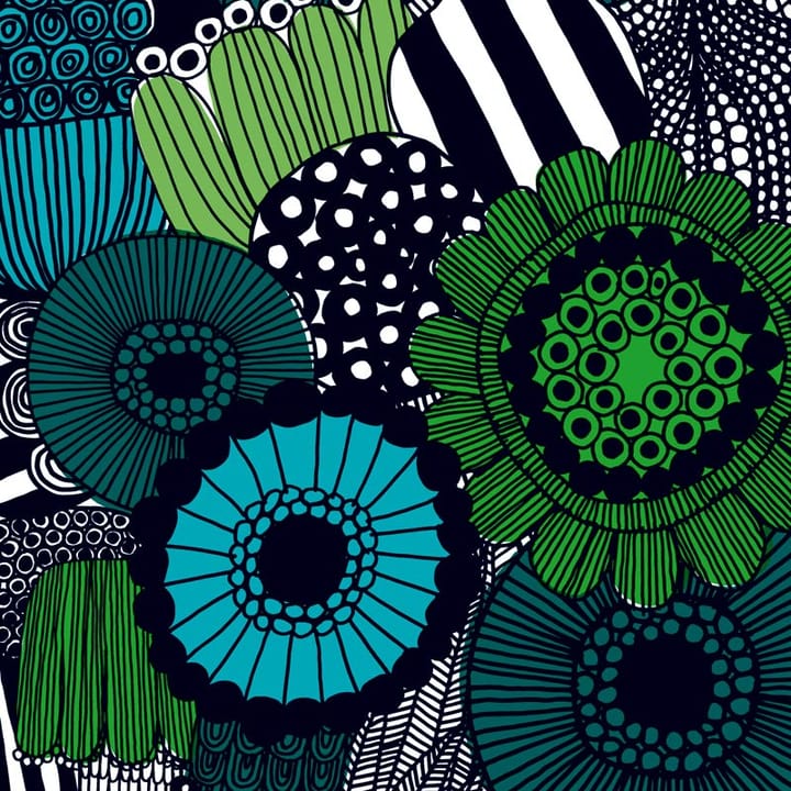 Siirtolapuutarha kangas - sininen-vihreä - Marimekko