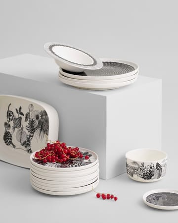 Siirtolapuutarha lautanen Ø 20 cm - musta-valkoinen (Suomi 100) - Marimekko