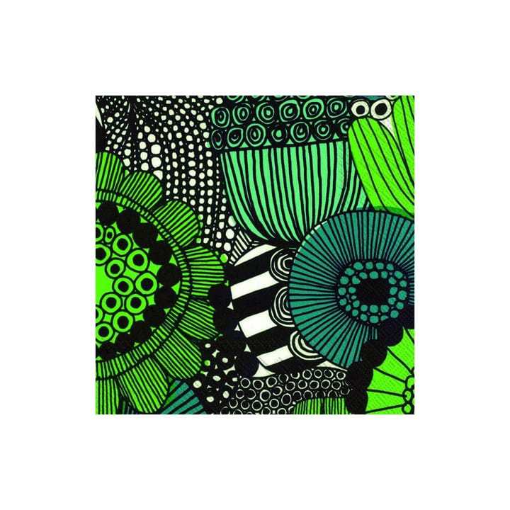 Siirtolapuutarha servietti 33x33 cm 20-pakkaus - Vihreä - Marimekko