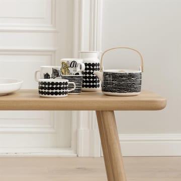 Siirtolapuutarha teekannu - Musta-valkoinen - Marimekko