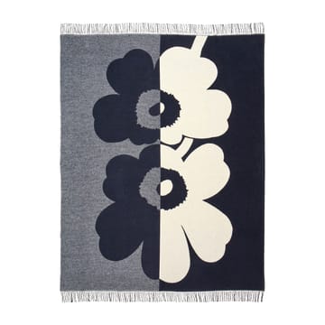 Suur Unikko huopa 130 x 170 cm - Tummansininen-hiekka-luonnonvalkoinen-kulta  - Marimekko