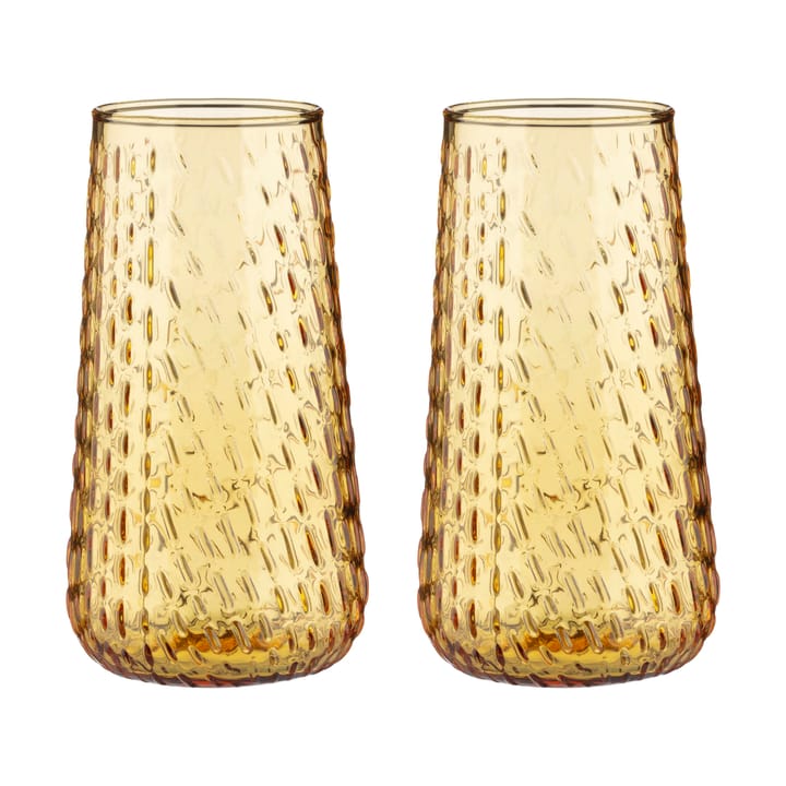Syksy pitkä juomalasi 2-pack - Hunaja - Marimekko