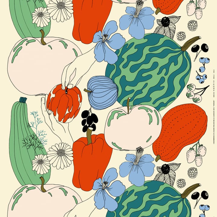 Tarhuri kangas puuvilla-pellava - Multi - Marimekko