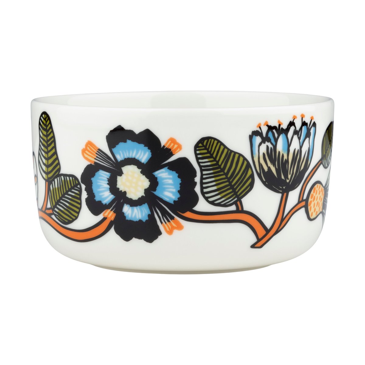 Marimekko Tiara kulho 5 dl White-warm orange-green | Skandinaavinen Sisustus | Kodinsisustusta ja yksityiskohtia | Valkoinen