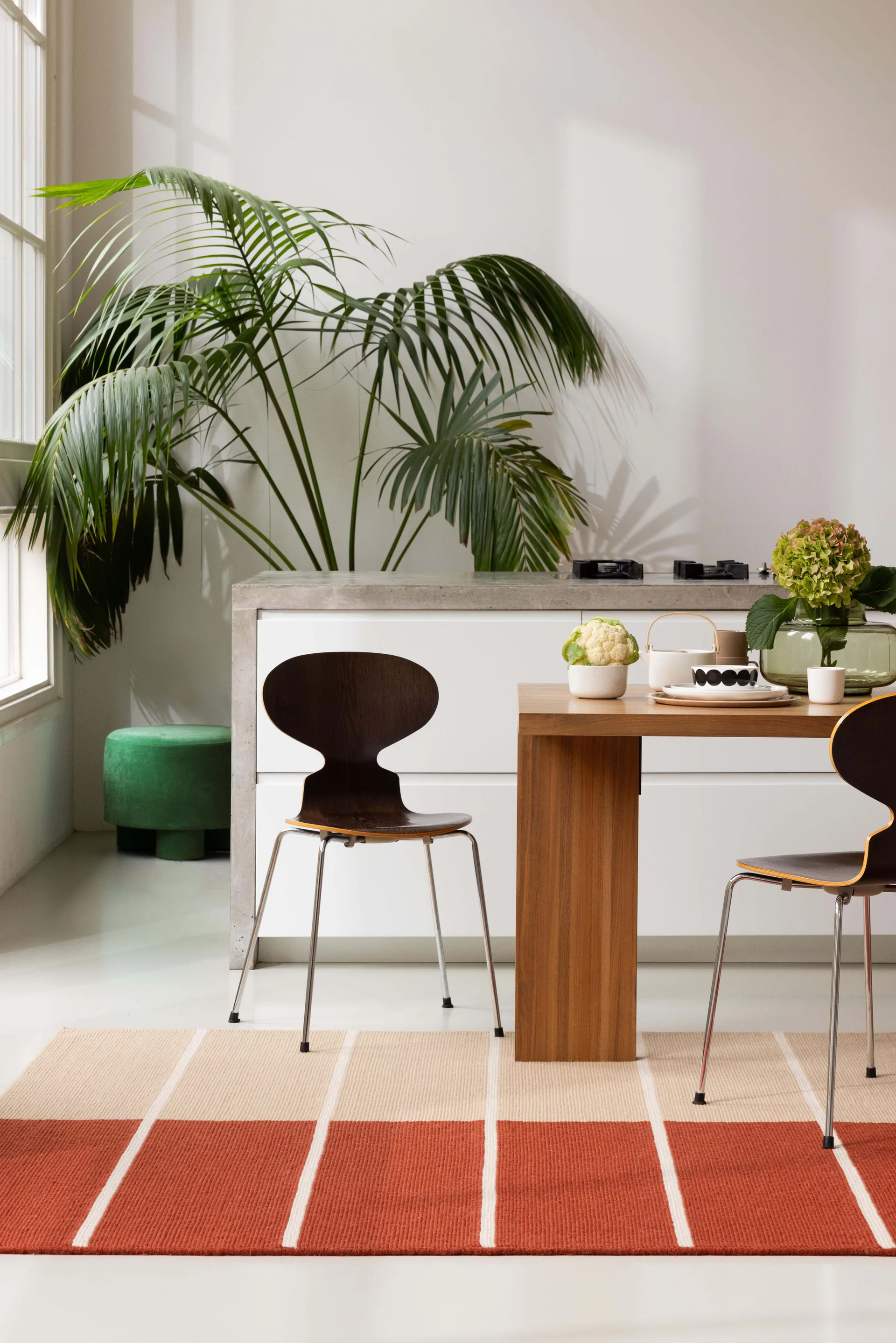 Tiibet villamatto, Burnt Orange, 250x350 cm Marimekko