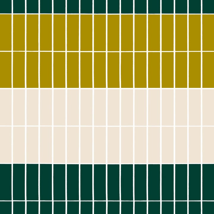 Tiiliskivi kangas - Beige-vihreä - Marimekko