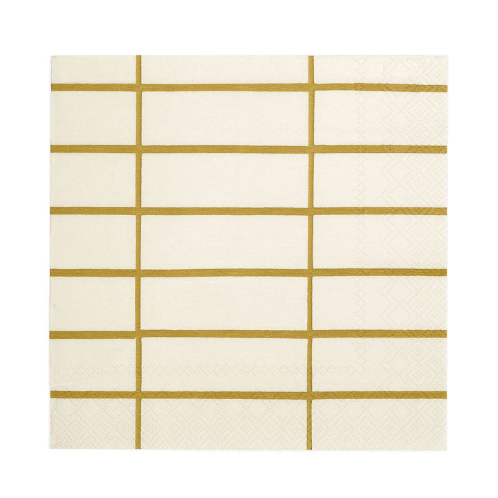Tiiliskivi lautasliina 33 x 33 cm 20 kpl, Linen-ochre Marimekko