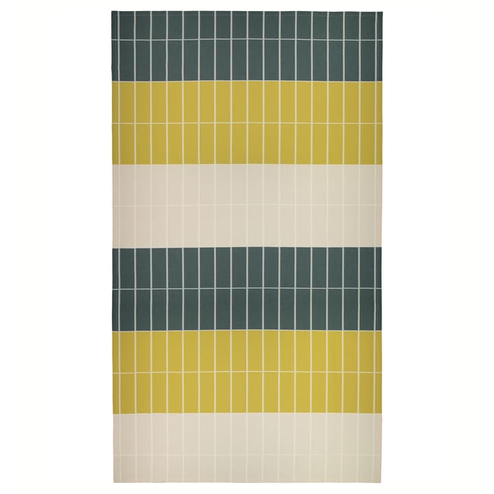 Tiiliskivi liina 156x280 cm - Keltainen-beige-tummanvihreä - Marimekko