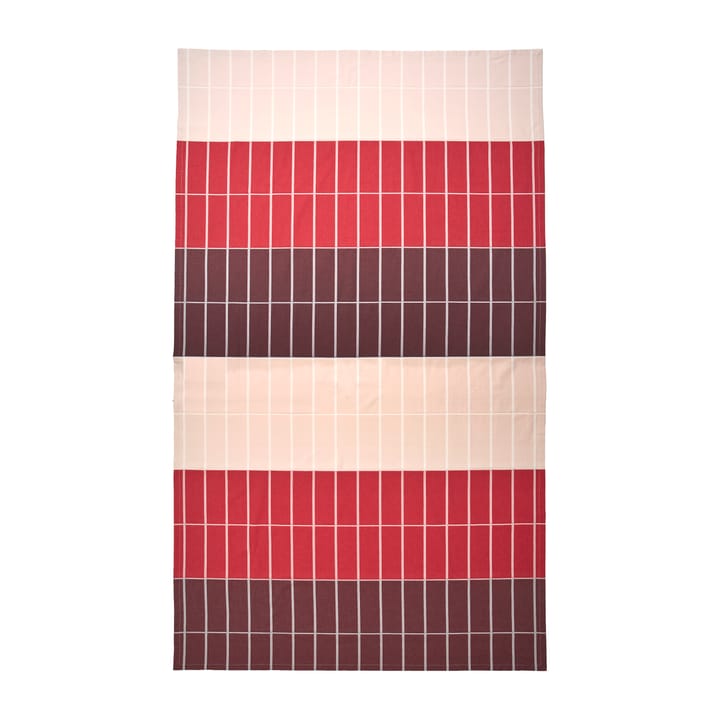Tiiliskivi liina 156x280 cm - Viininpunainen-vaaleanpunainen-luonnonvalkoinen - Marimekko