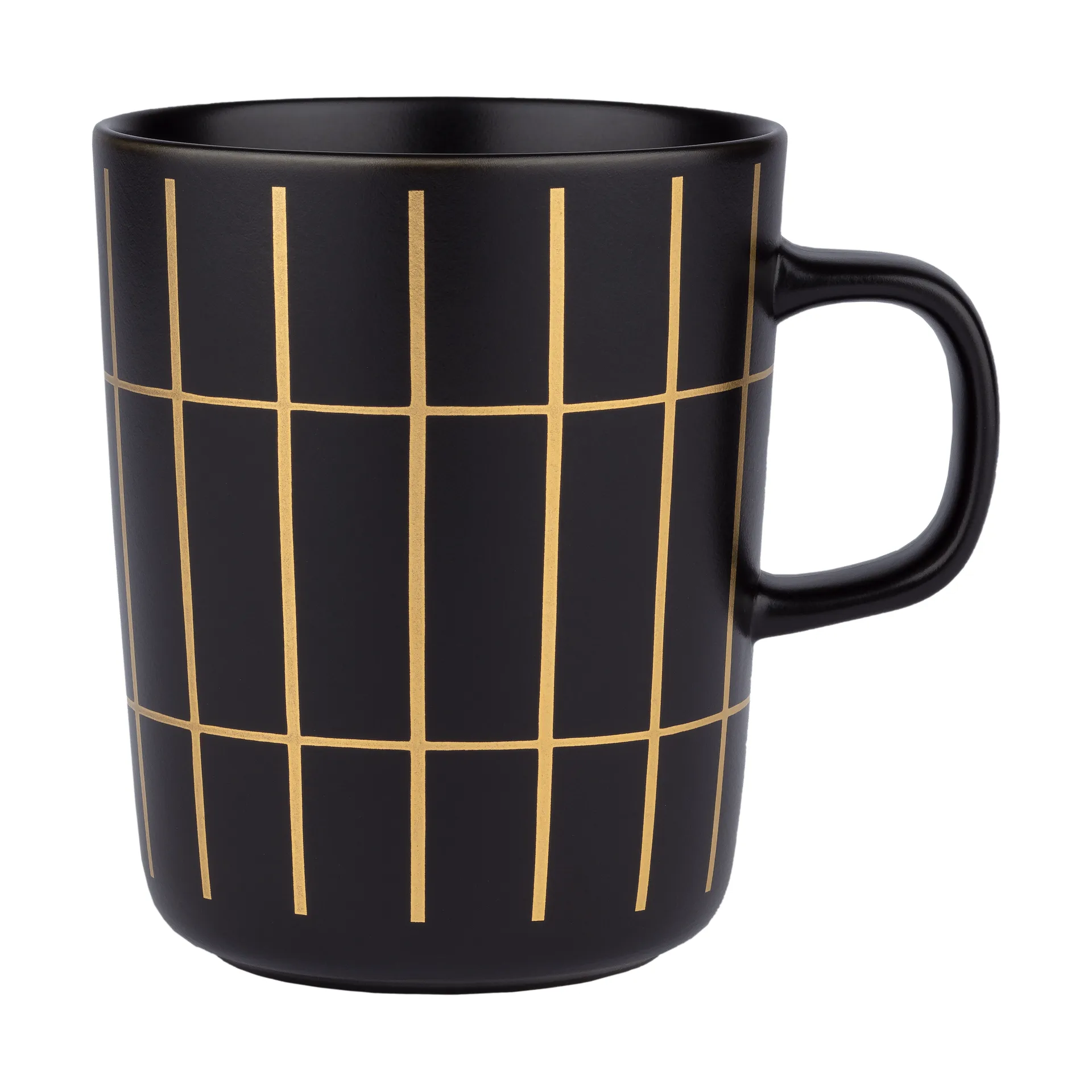 Tiiliskivi metal muki 25 cl, Black-gold Marimekko