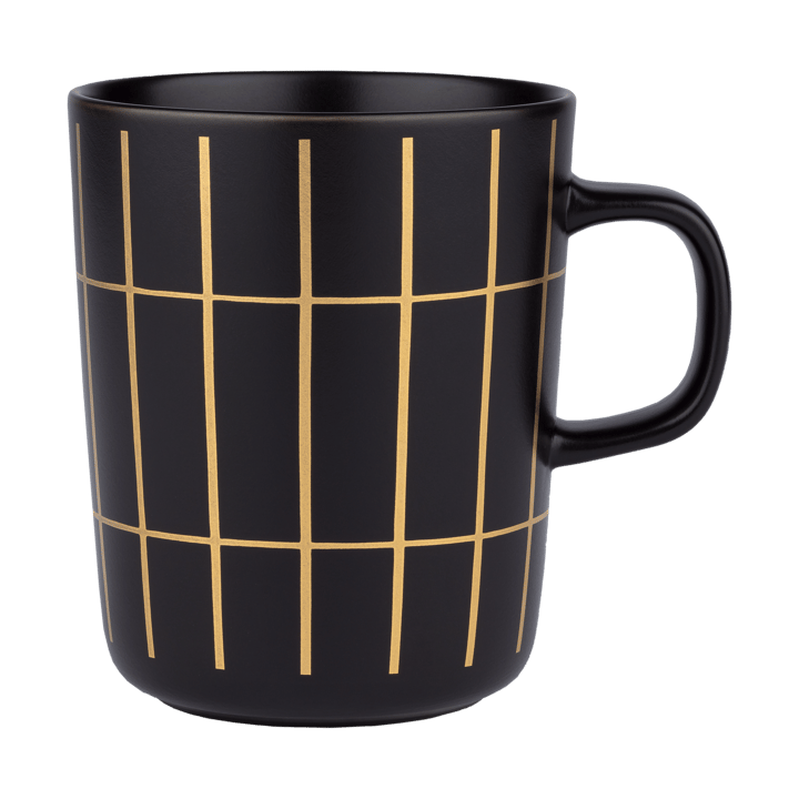 Tiiliskivi muki 25 cl - Black-gold - Marimekko
